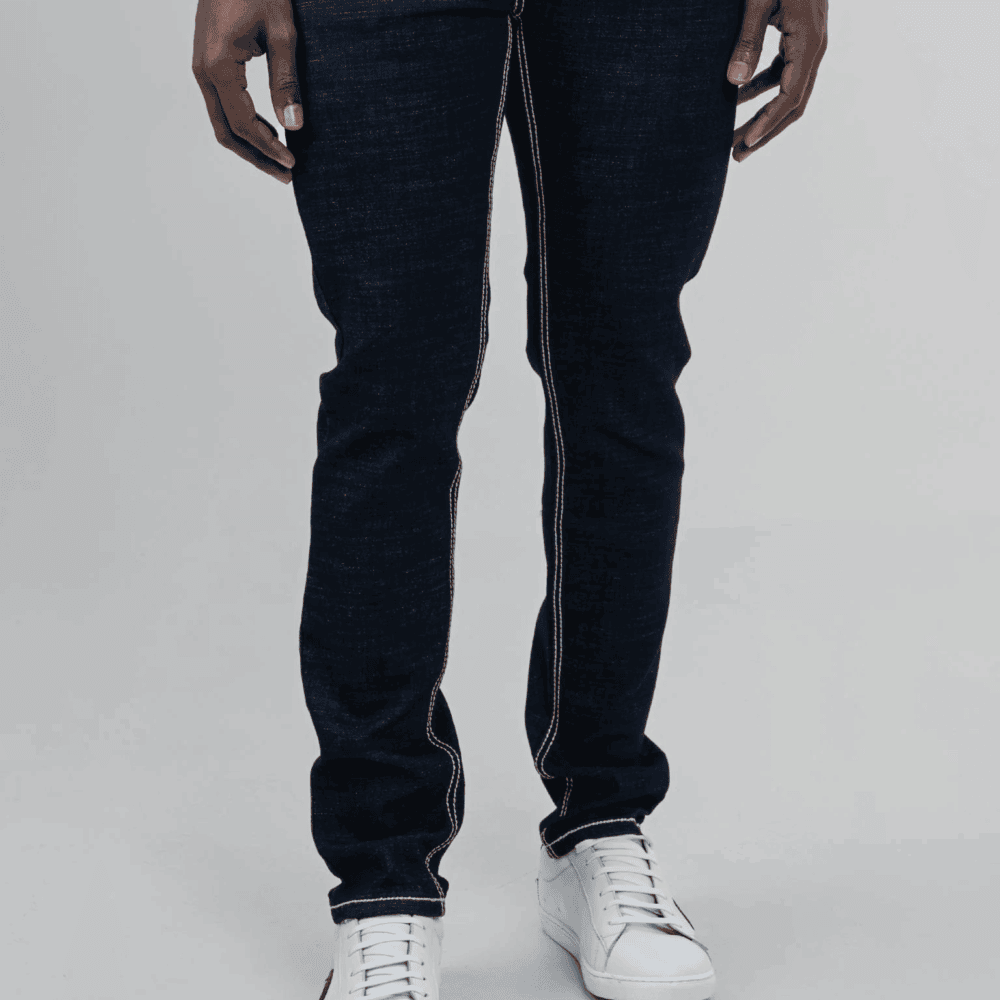 Ben Sherman Saddle Stitch Slim Fit Denim - Dark Navy