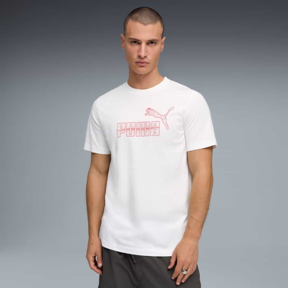 Puma Branded Graphic No.1 Logo Tee - Puma White