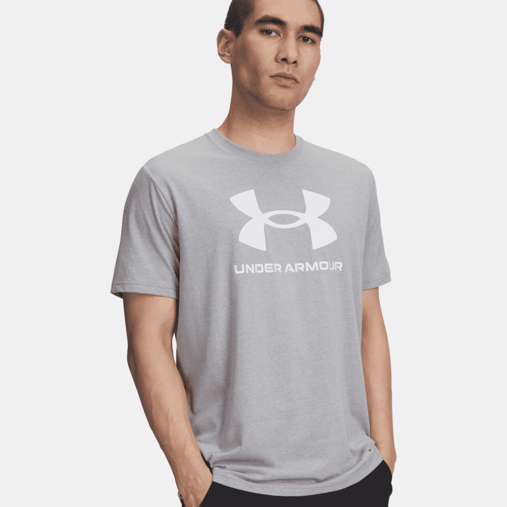 Under Armour Men's Sportstyle Logo T-Shirt - Steel
