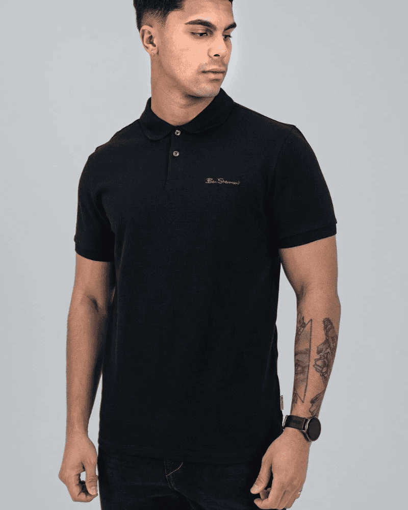 Ben Sherman Ben Polo Pique Polo's - Black