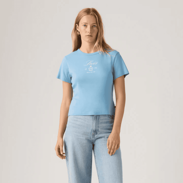 LEVI'S® WOMEN'S GRAPHIC RICKIE T-SHIRT - BLUE