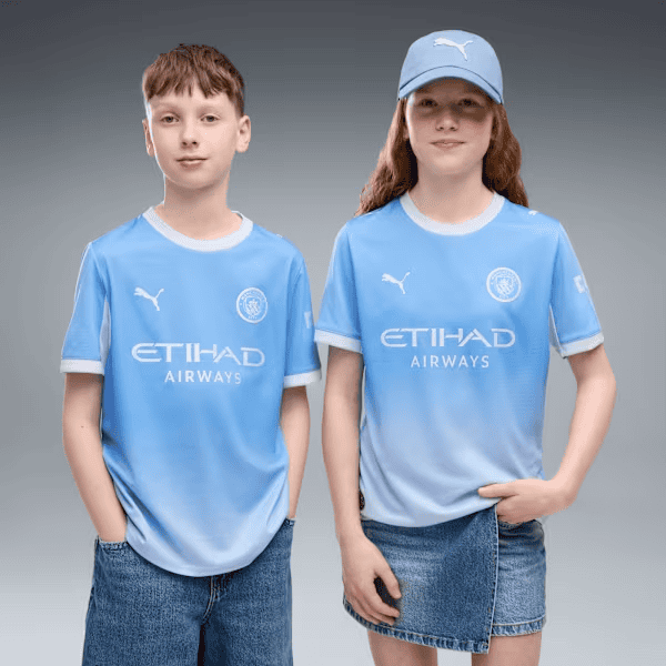 Puma Manchester City 26/27 Home Jersey Youth - Icy Blue
