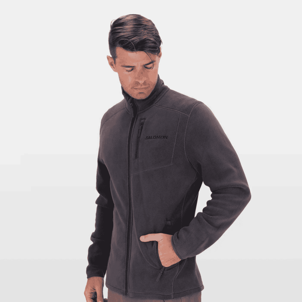 Salomon Apex Men's Full Zip Midlayer Jacket - Phantom