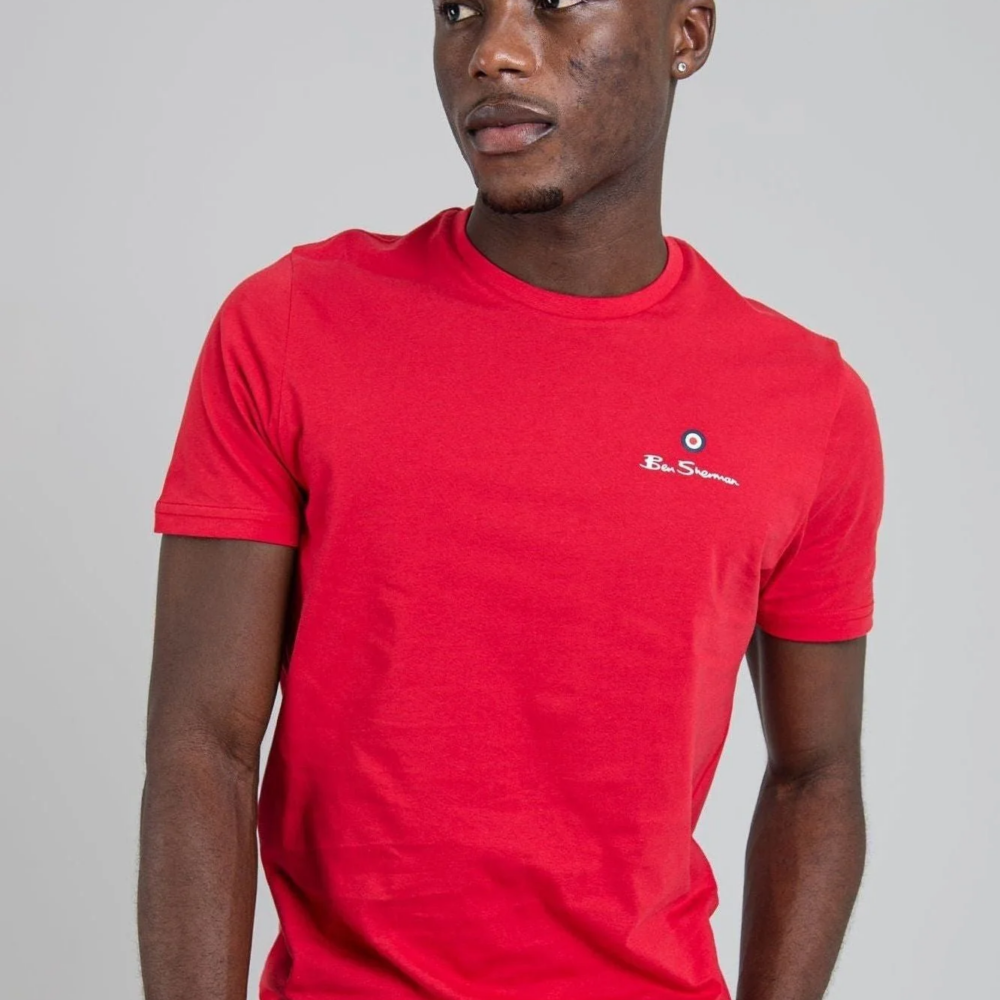 Ben Sherman Essential Crew Neck Shirt - Red