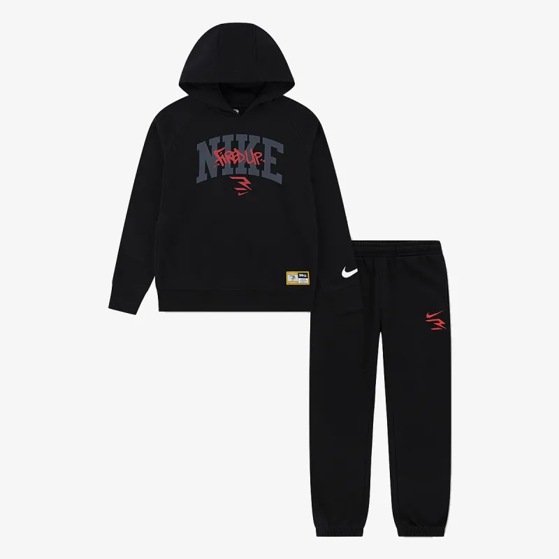 Nike 3BRAND Kids RWB Fired Up Fleece Set - Black