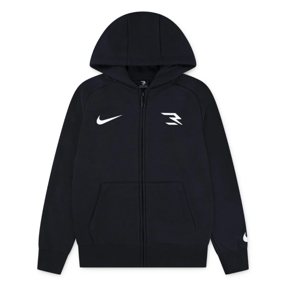 Nike 3BRAND Fleece Zip Up Hoodie - Black