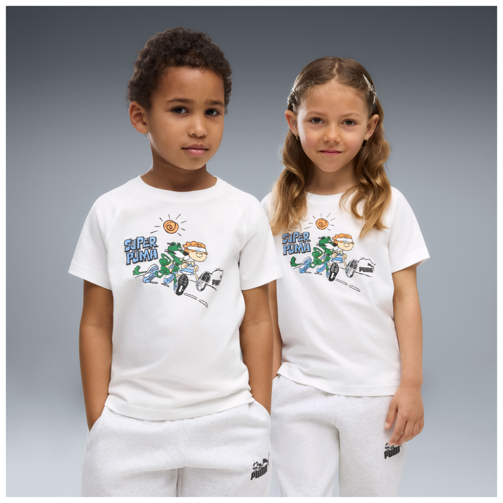 Puma Junior 2-8 years PUMA Graphic Tee - Puma White